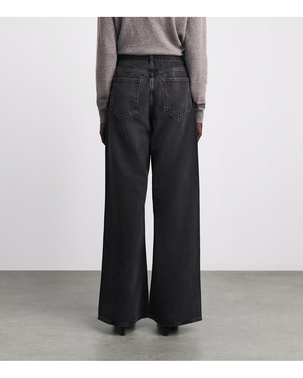 FRAME Blue Belted The Loose Jeans