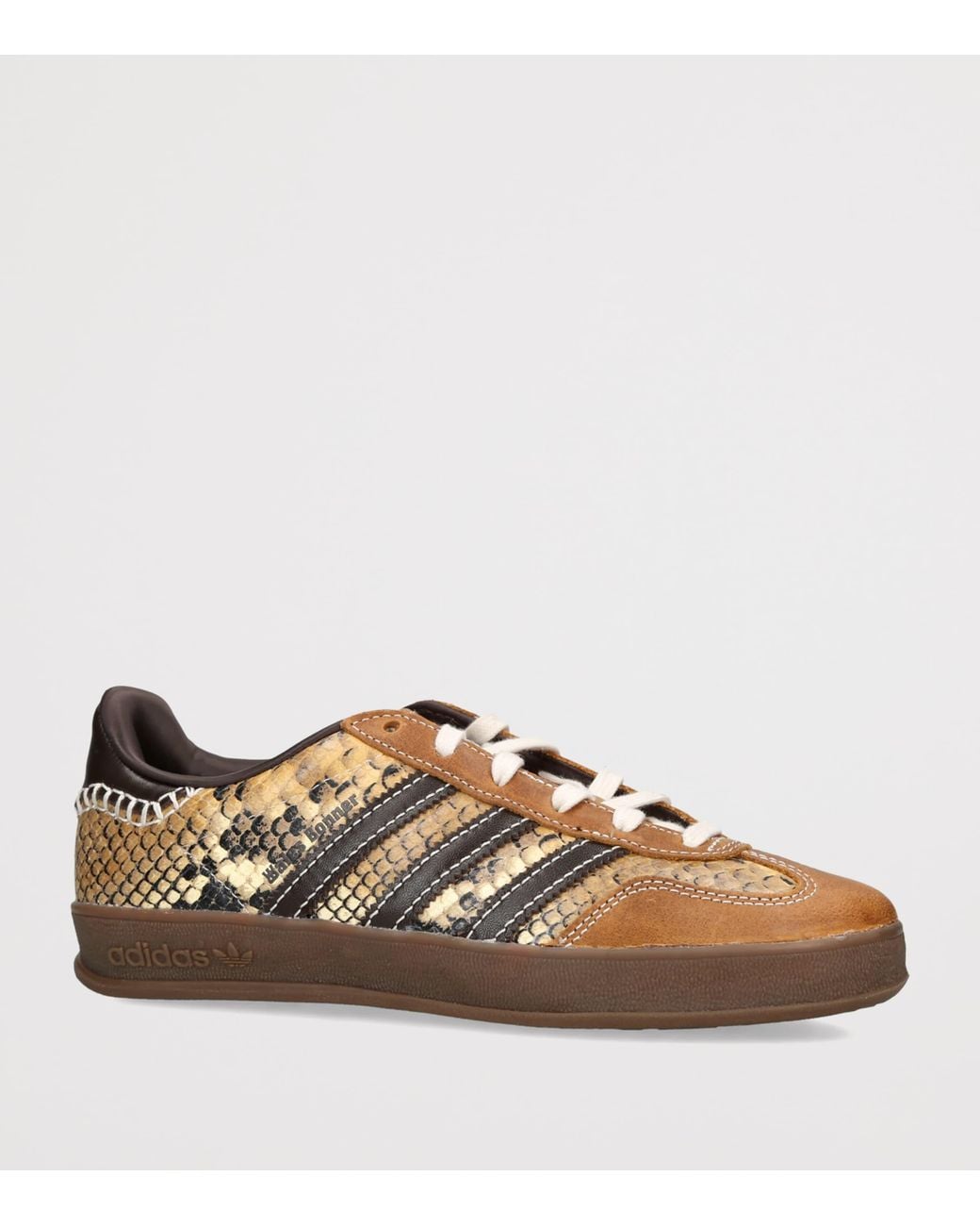 Adidas Brown X Wales Bonner Snake Gazelle Sneakers