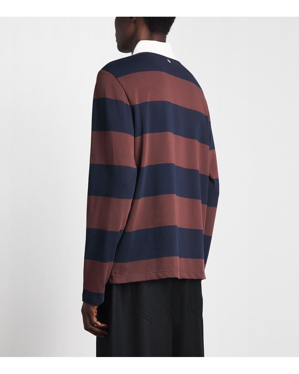 Samsøe & Samsøe Blue Stripe Sakevin Rugby Sweatshirt for men