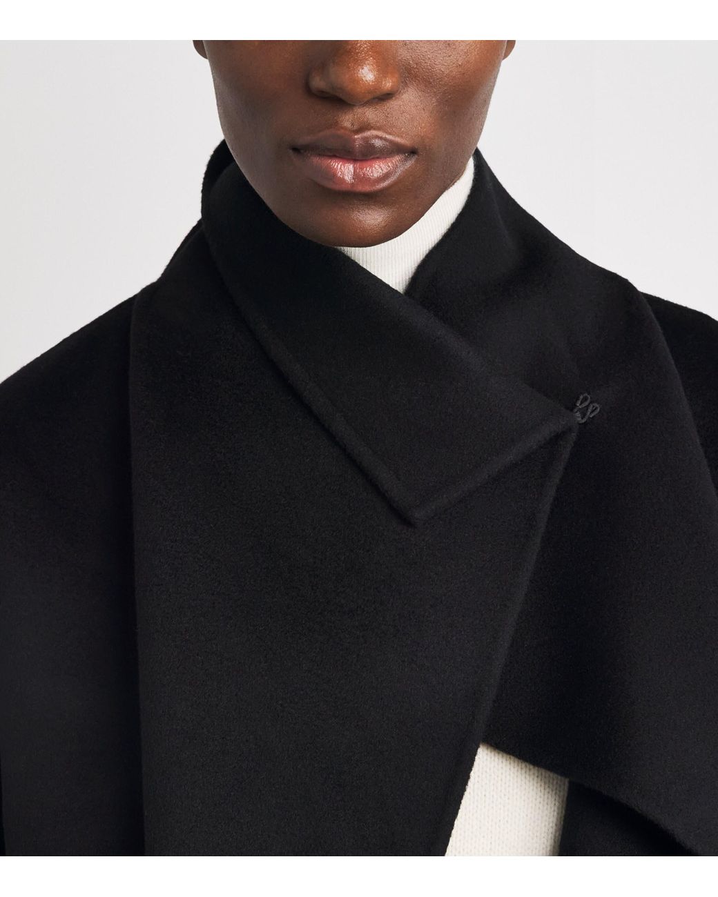 Almada Label Black Wool-Cashmere Cadie Coat