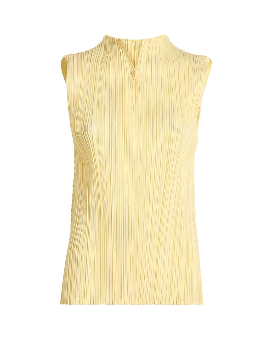 Pleats Please Issey Miyake Mellow Pleats Top in Yellow | Lyst Canada