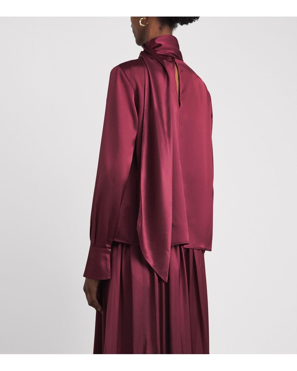 Toccin Red Veronica Pussybow Blouse