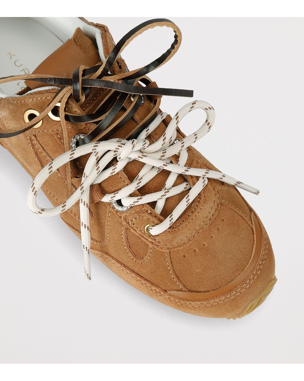 Kurt Geiger Brown Suede Slim Runner Sneakers