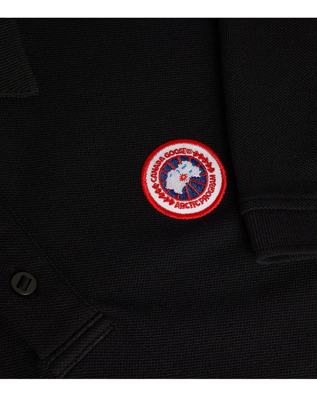 Canada Goose Black Logo Beckley Polo Shirt for men