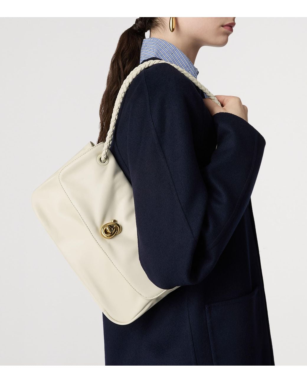 Bottega Veneta Natural Leather Madison Cross-Body Bag