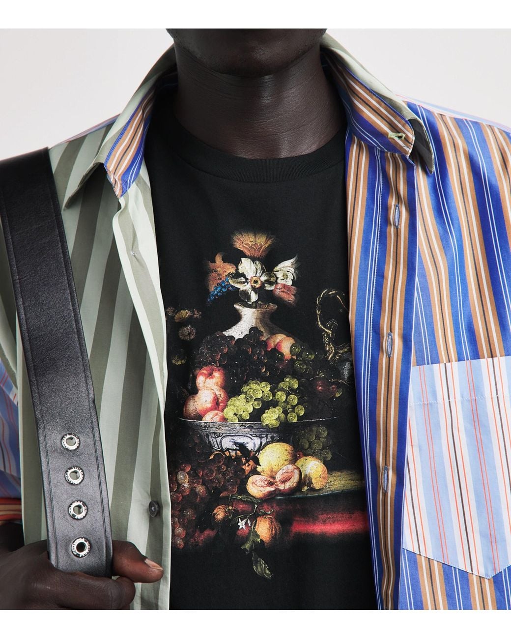Vivienne Westwood Black Cotton Still Life T-Shirt for men