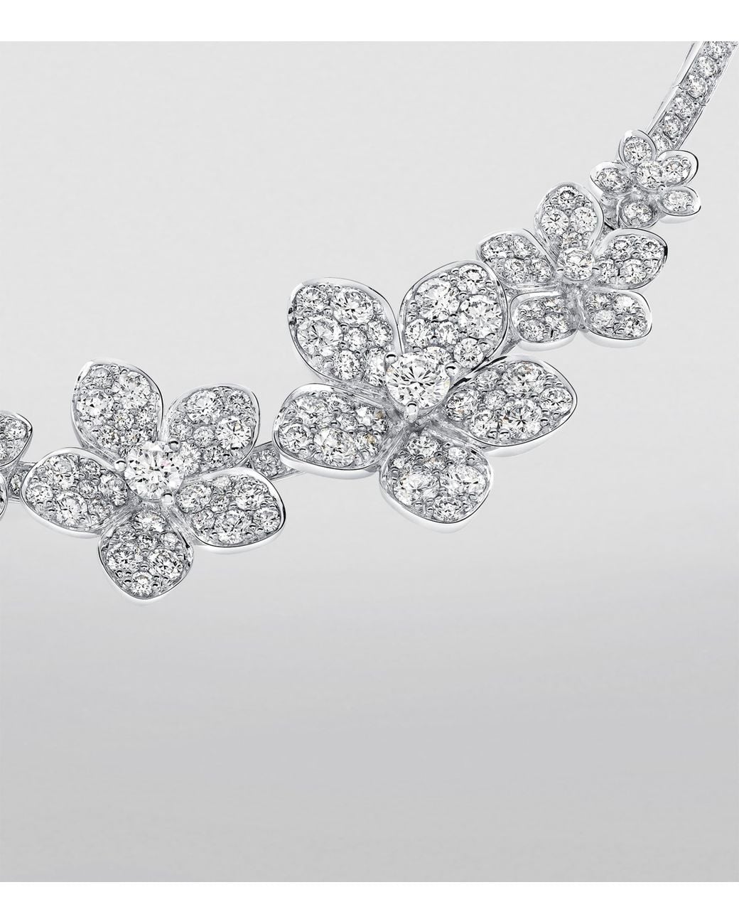 Graff Metallic And Diamond Wild Flower Necklace