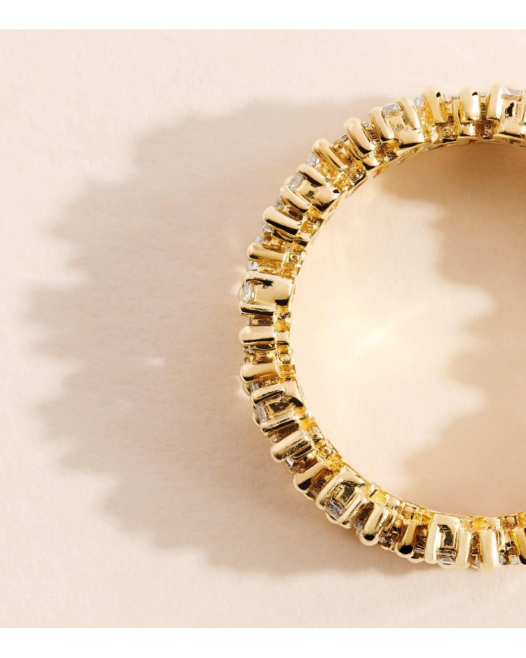 Suzanne Kalan Metallic And Diamond Shimmer Audrey Ring