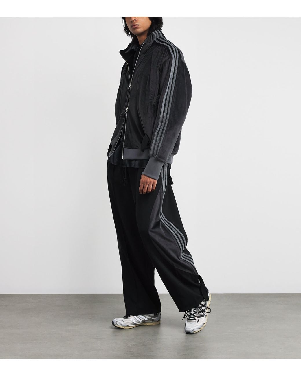 adidas Originals X Song For The Mute Velvet Track Jacket in Black