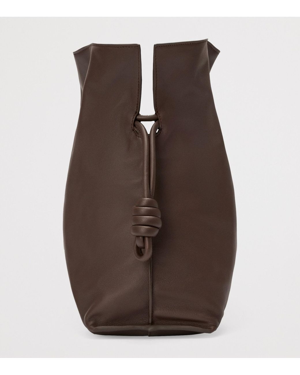 Loewe Brown Large Leather Flamenco Purse