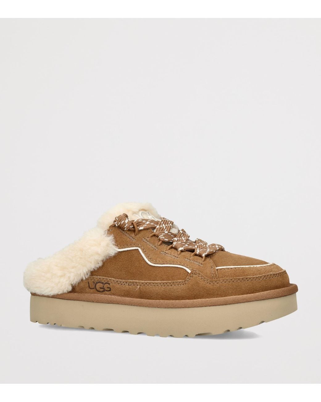 Ugg Brown Suede Lowmel Mules