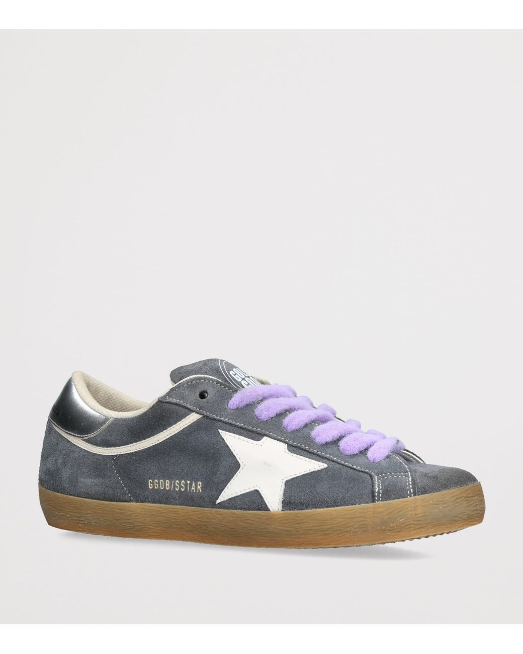 Golden Goose Deluxe Brand Blue Suede Super-Star Sneakers for men