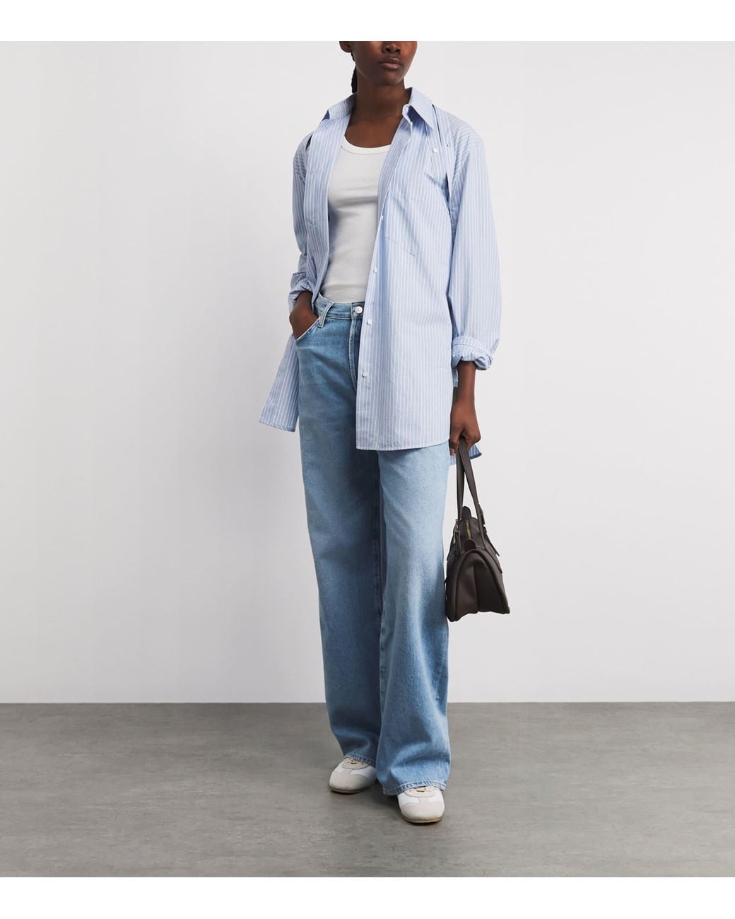 Citizens of Humanity Blue Annina Wide-Leg Jeans