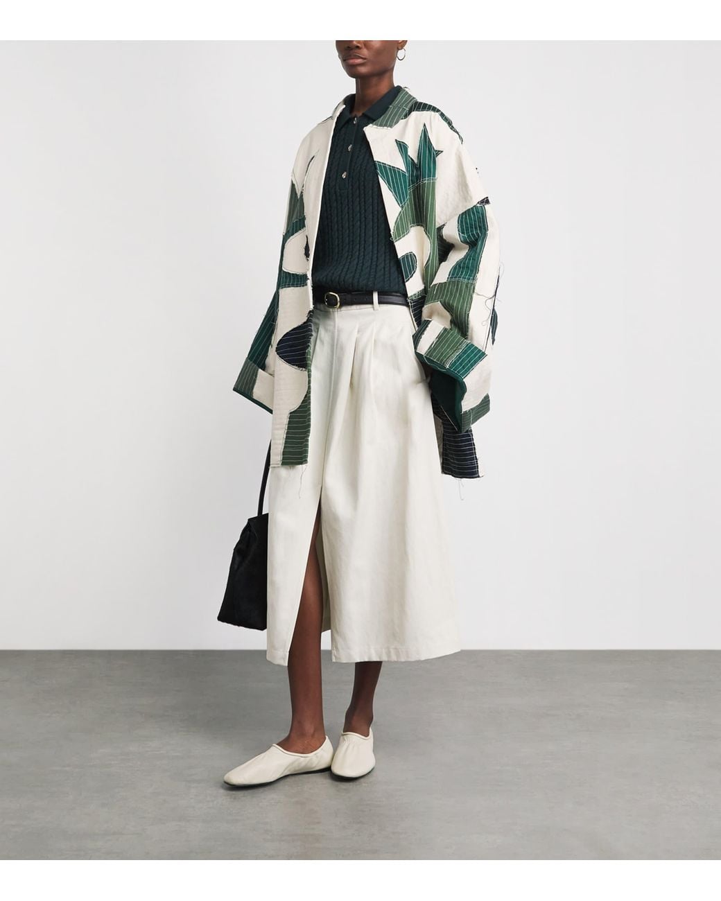 The Cloth Green Patchwork Moko Jumbie Jacket