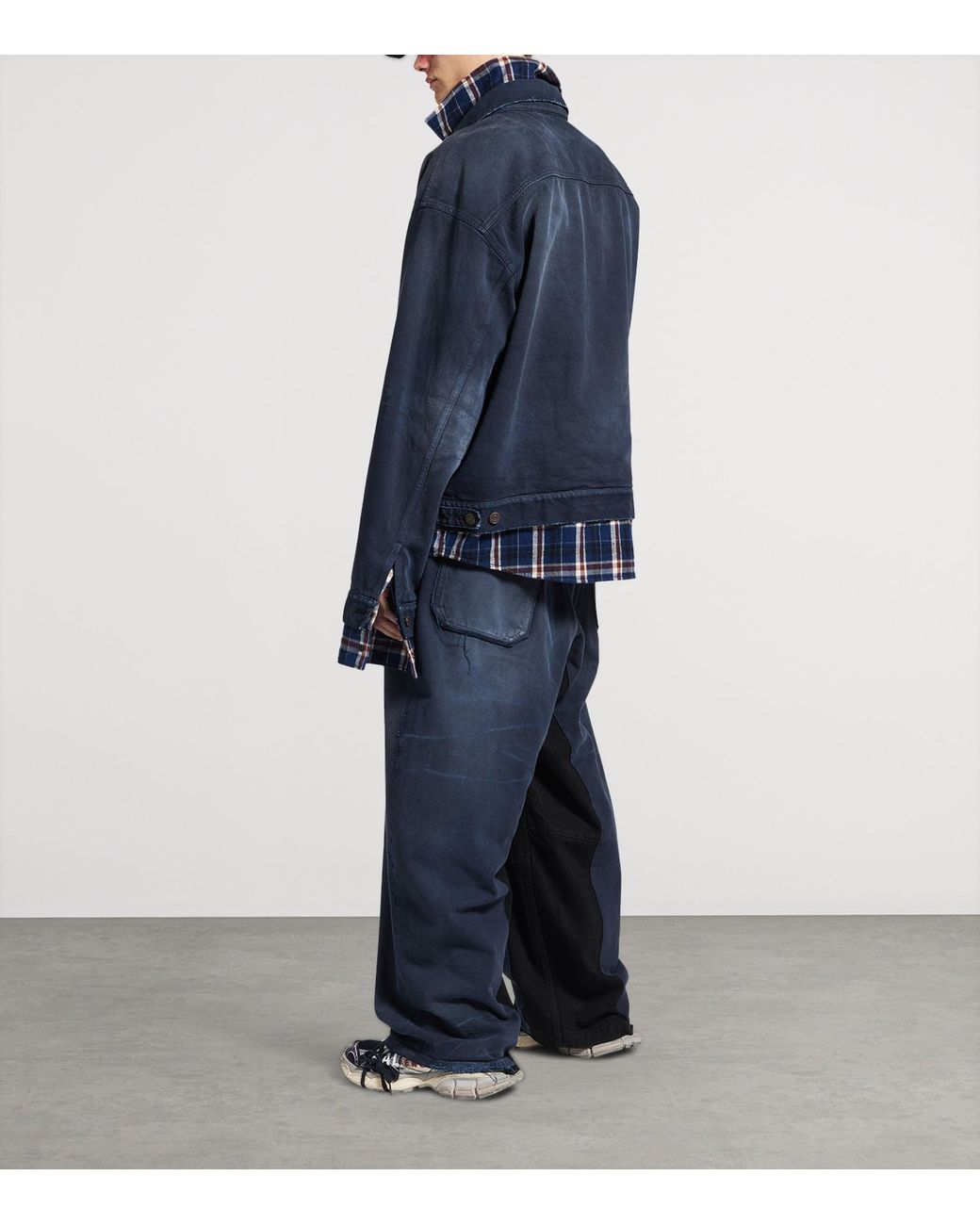 Balenciaga Blue Layered Shirt for men