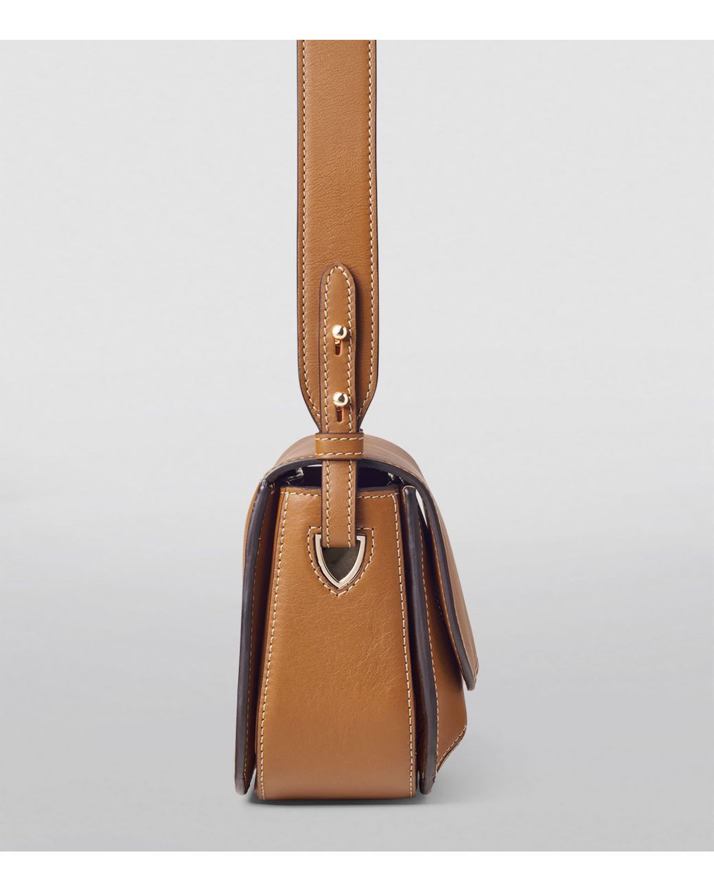 Aspinal Brown Leather Ella Cross-Body Bag