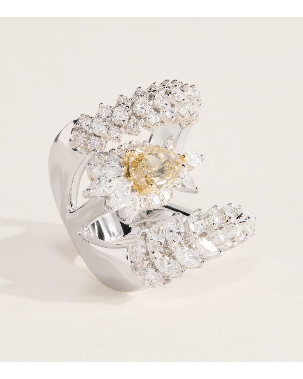 YEPREM Natural And Diamond Reign Supreme Ring