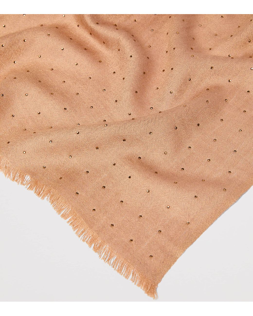 Marella Natural Modal-Wool Embellished Scarf