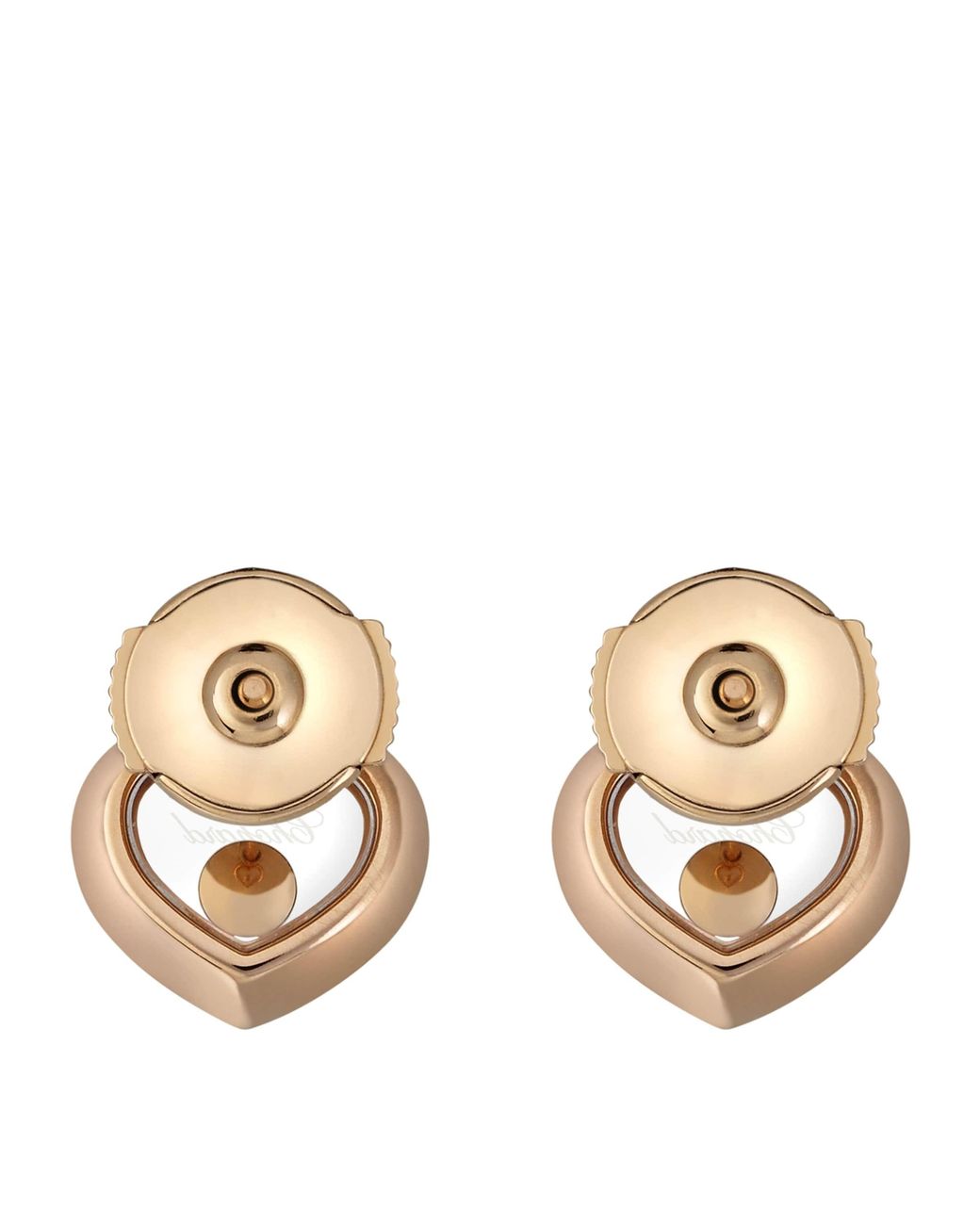 Chopard Metallic And Diamond Happy Diamonds Icons Earrings