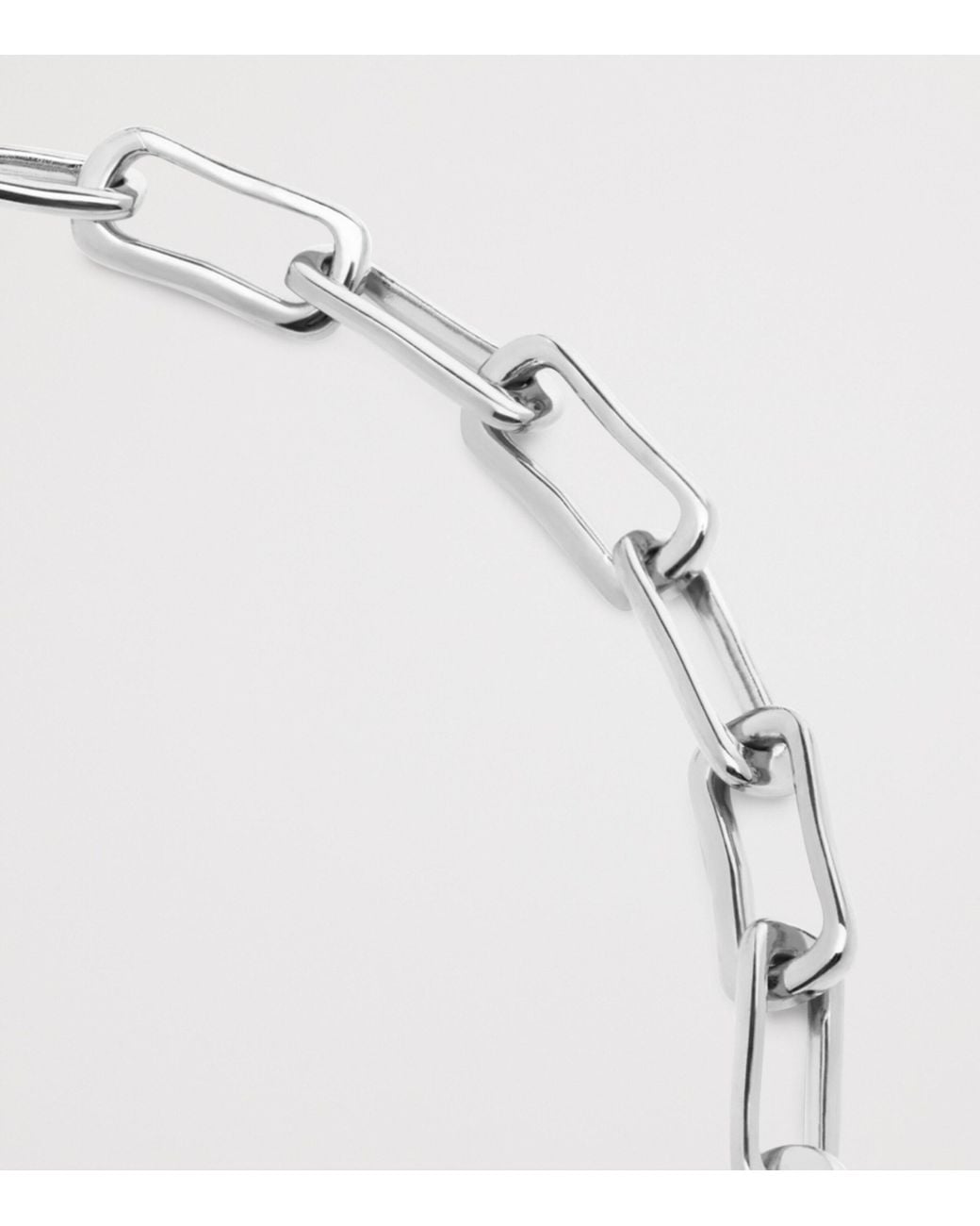 Monica Vinader Metallic Sterling Alta Mini Chain Necklace