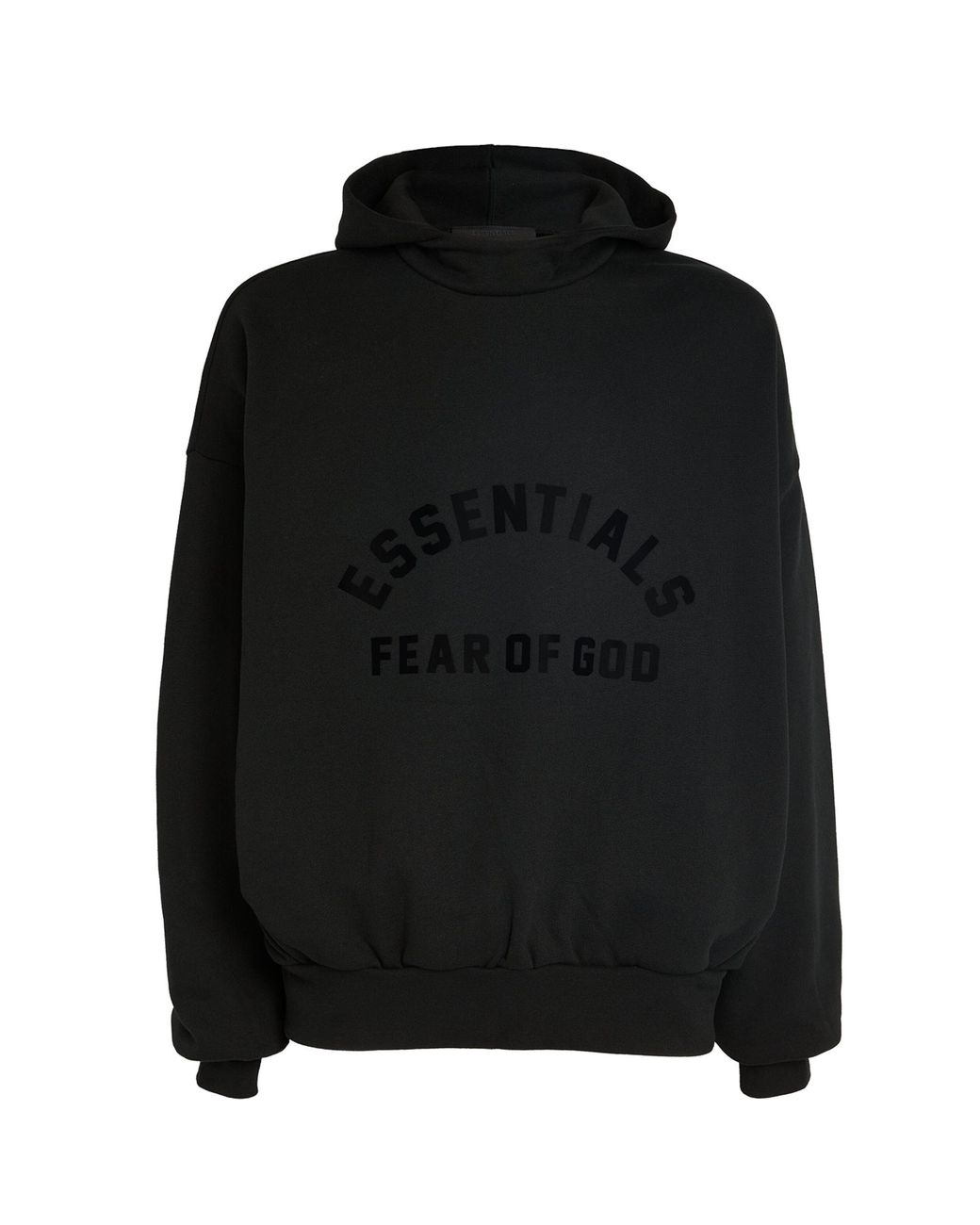 パーカー・フーディ FEAR OF GOD ESSENTIALS BLACK HOODIE WITH LOGO FEAR OF GOD ESSENTIALS logo-print Hoodie | Black | FARFETCH JO