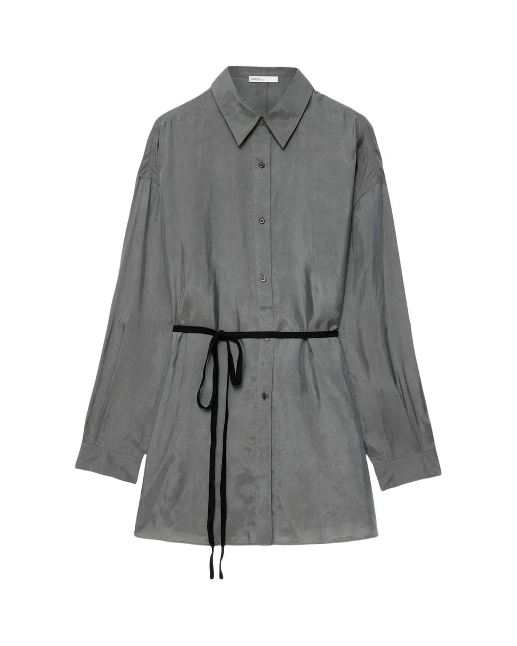 AllSaints Gray Oversized Ilana Shirt