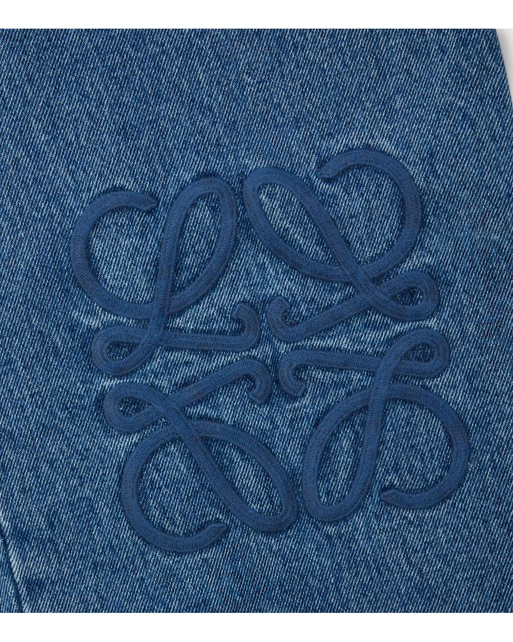 Loewe Blue Anagram Baggy Jeans for men