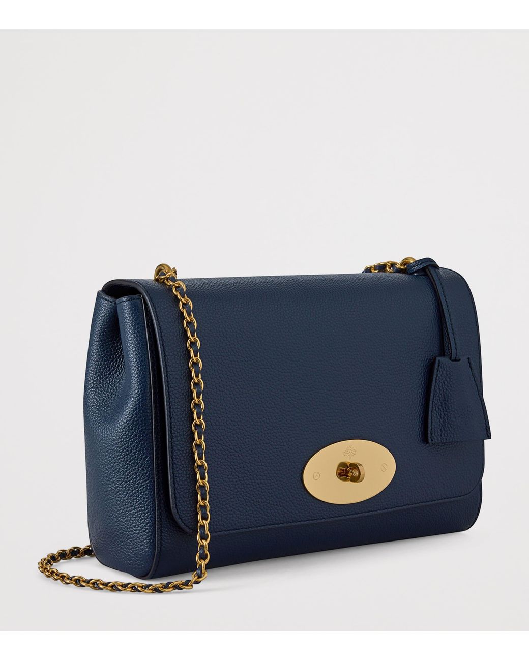 Mulberry Blue Leather Lily Shoulder Bag