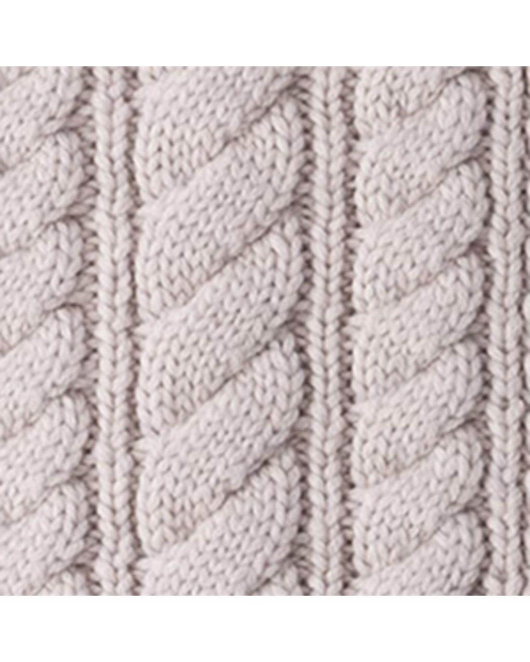 Prada Natural Virgin Wool Cable-Knit Scarf