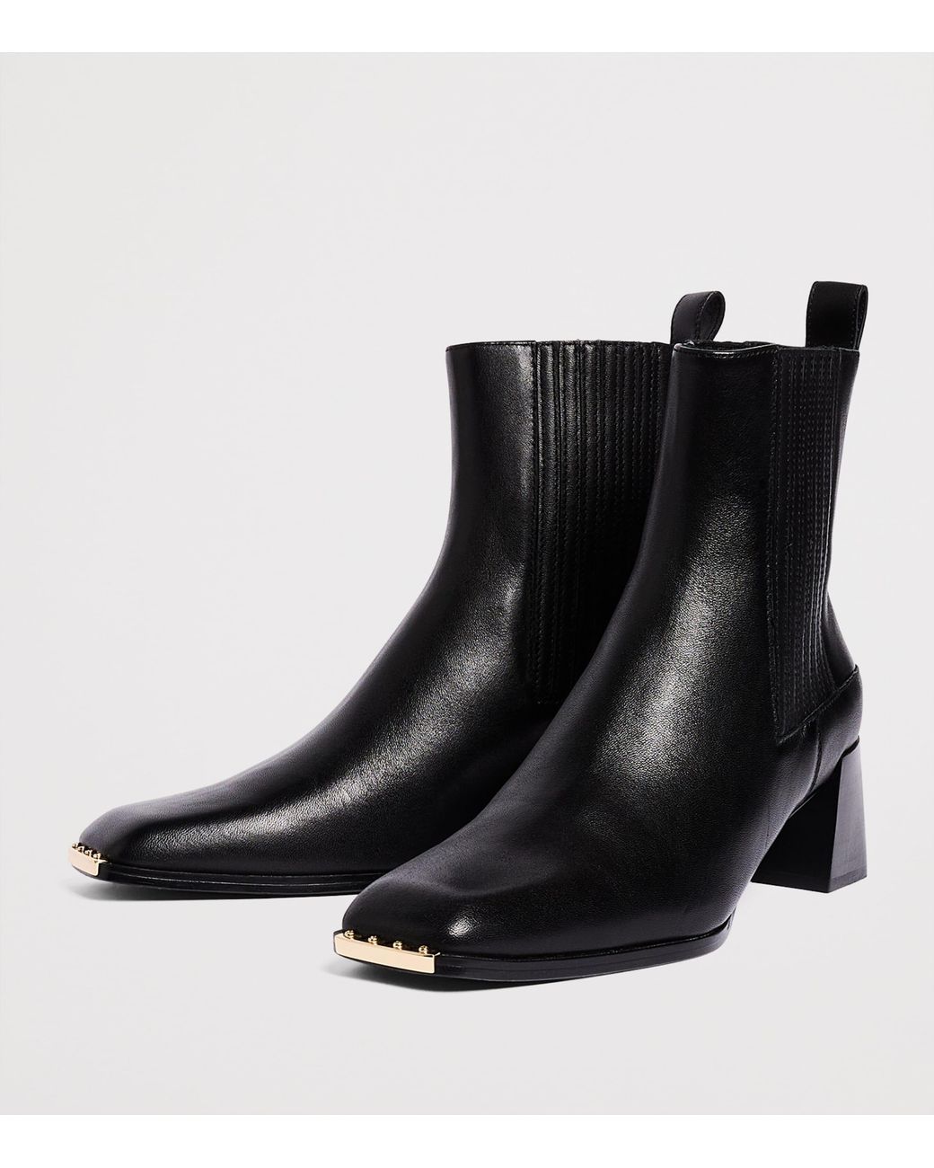Sandro Black Leather Ankle Boots 55