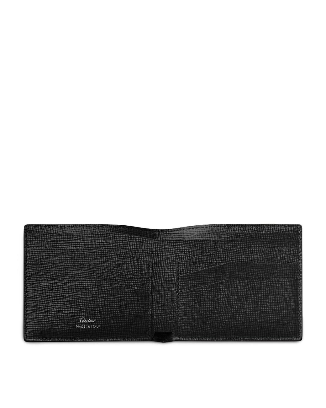 Cartier Black Losange 6-Credit Card Holder for men