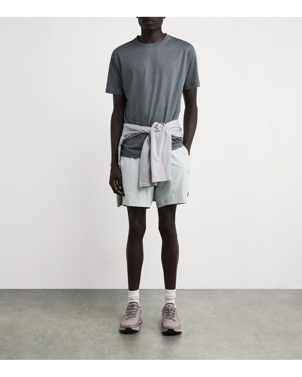 vuori Gray Kore Lined Shorts for men