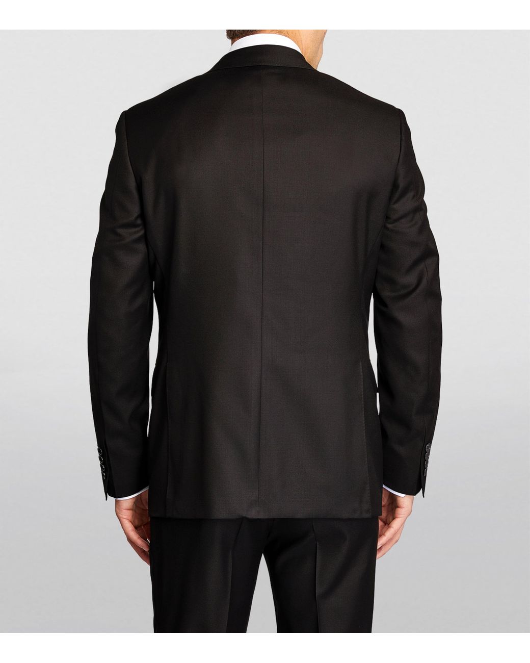 Canali Black Wool 2-Piece Suit for men