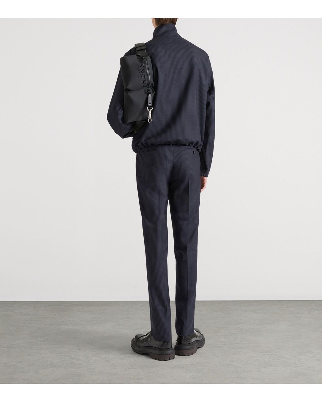 Givenchy Blue Wool Slim Tailored Trousers for men