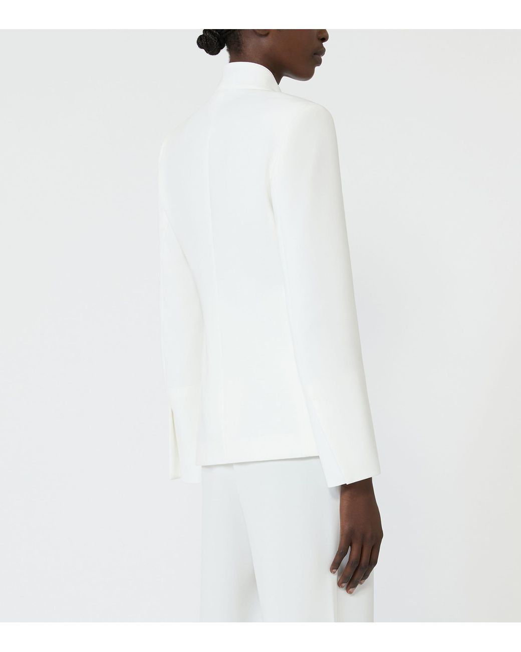 Max Mara White Sash-Tie Blazer