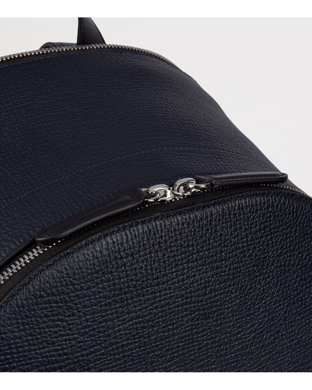 Smythson Blue Leather Ludlow Backpack for men