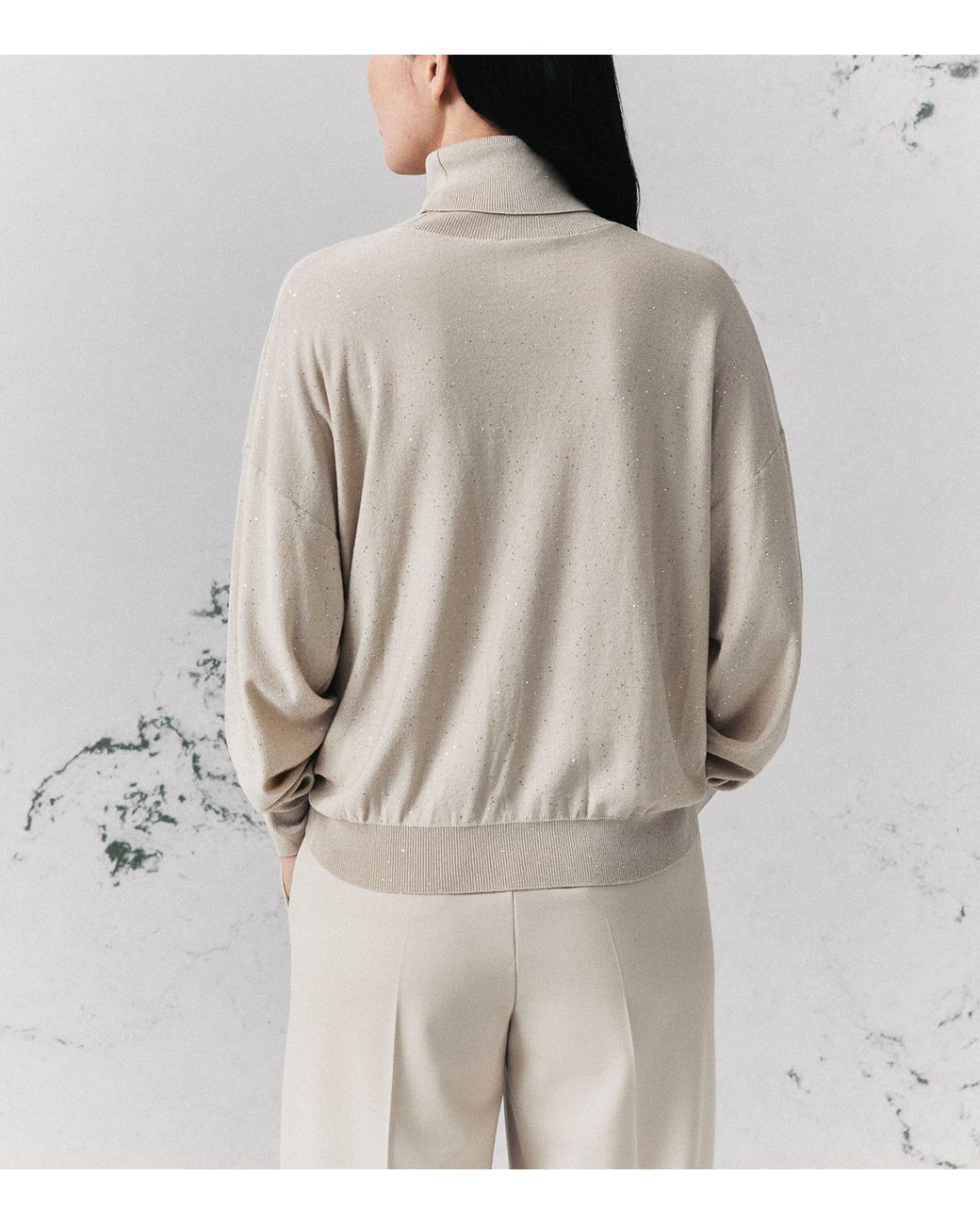 Marella White Sequinned Sweater