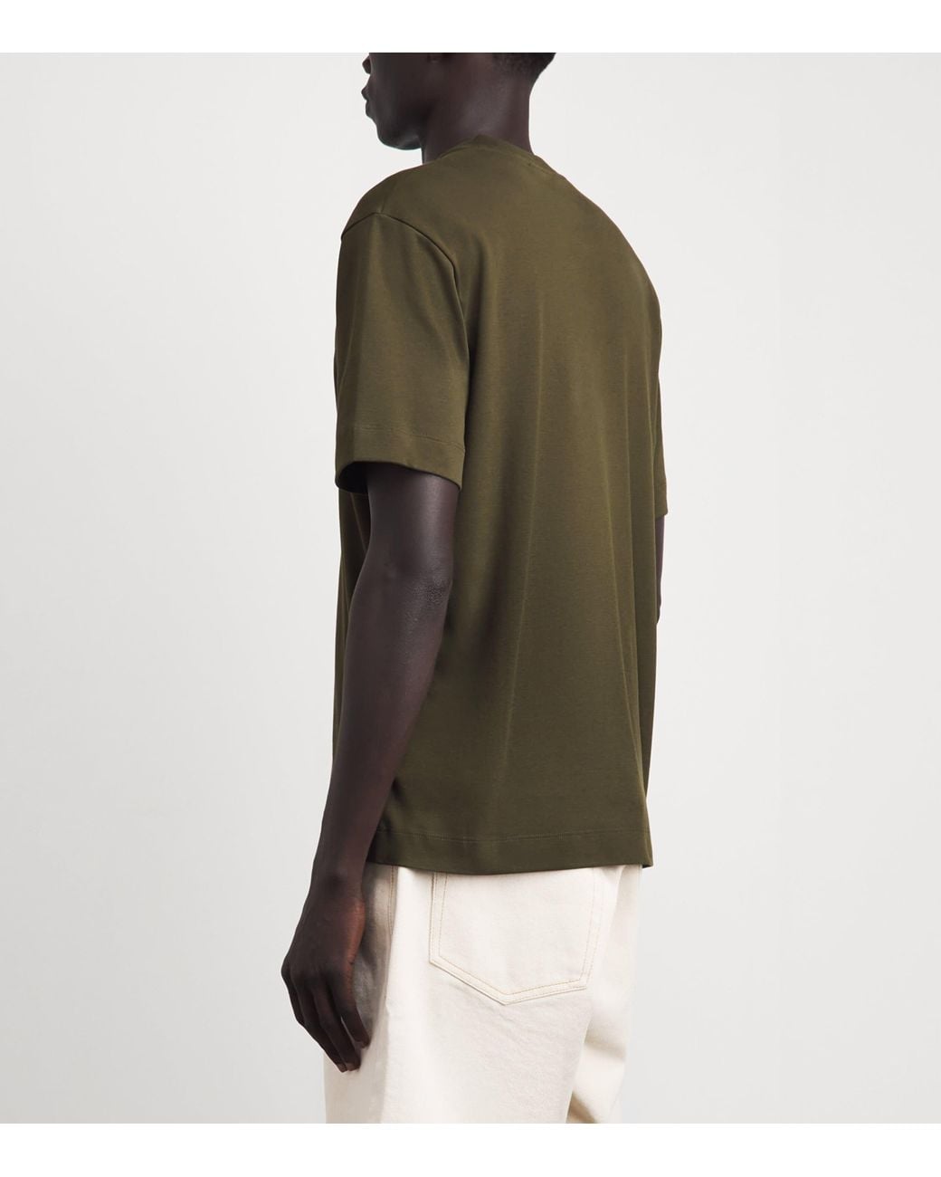 Sunspel Green Supima Cotton Heavyweight T-Shirt