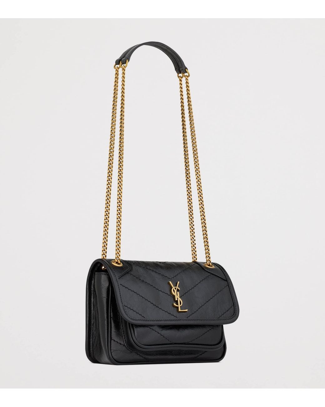 Saint Laurent White Mini Niki Shoulder Bag
