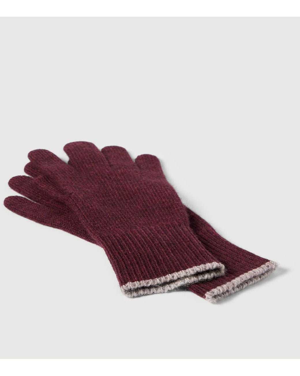 Brunello Cucinelli Purple Cashmere Gloves