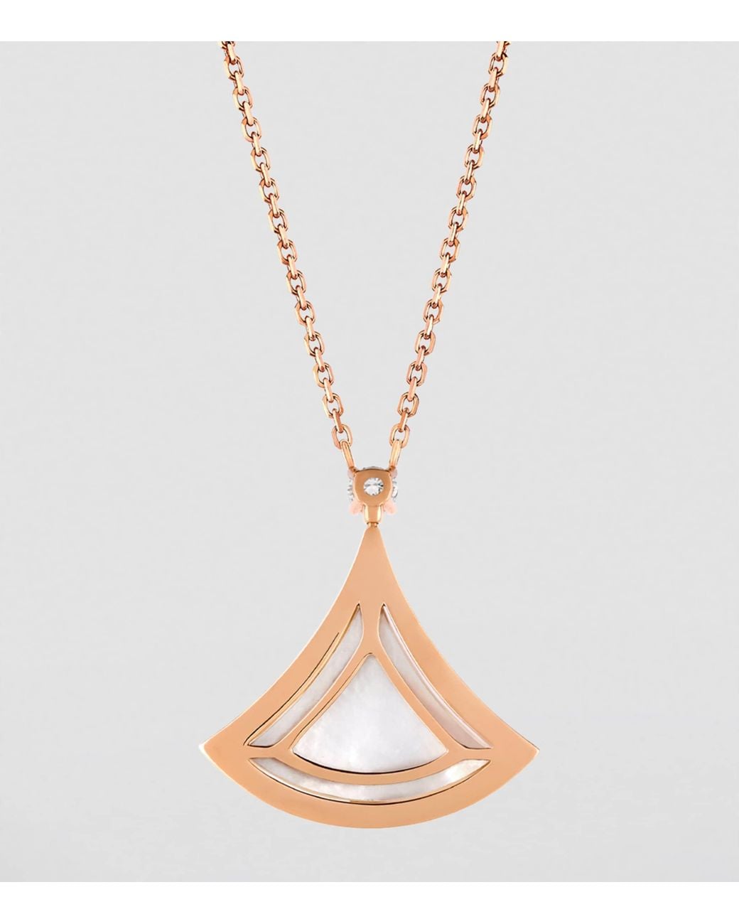 BVLGARI White Mother-Of-Pearl And Diamond Divas' Dream Necklace