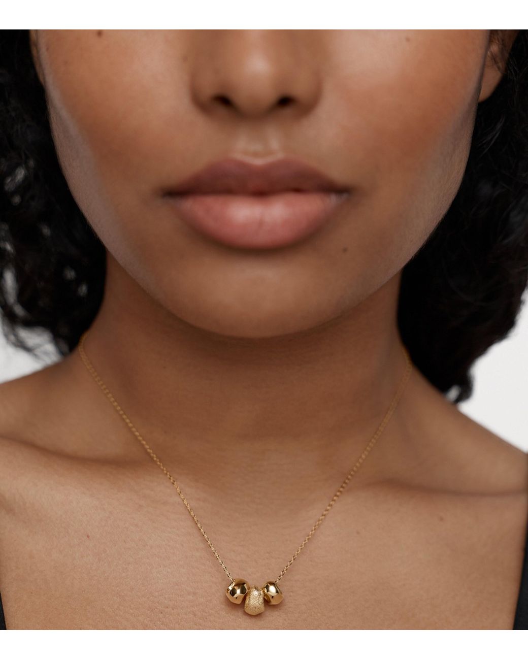 Monica Vinader Metallic Vermeil Antica Pendant Neclace