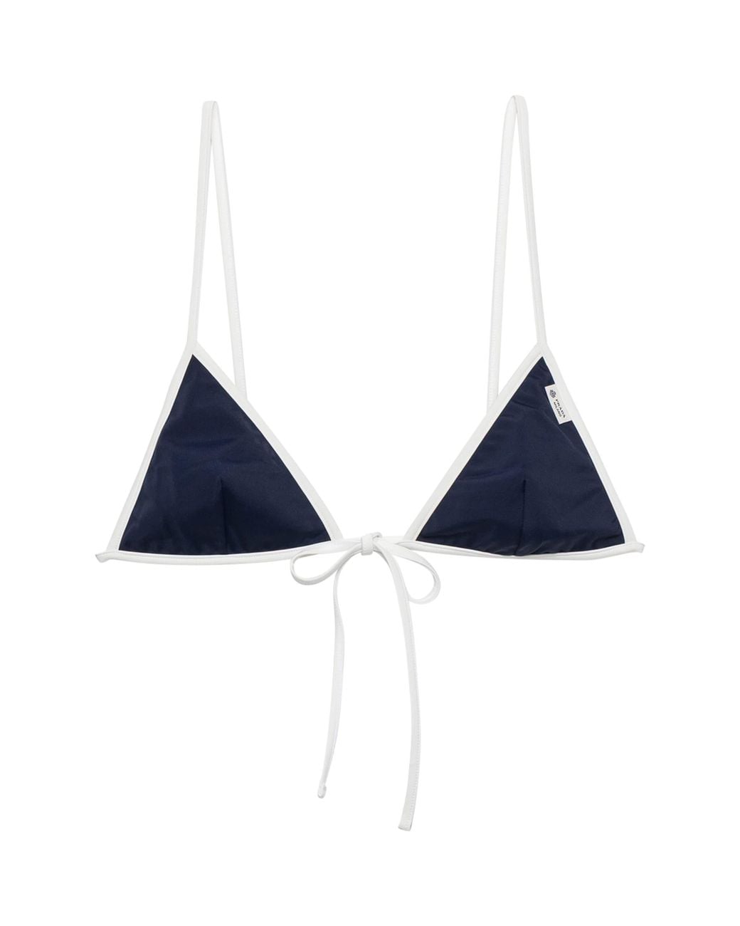 Prada Blue Triangle Bikini Top