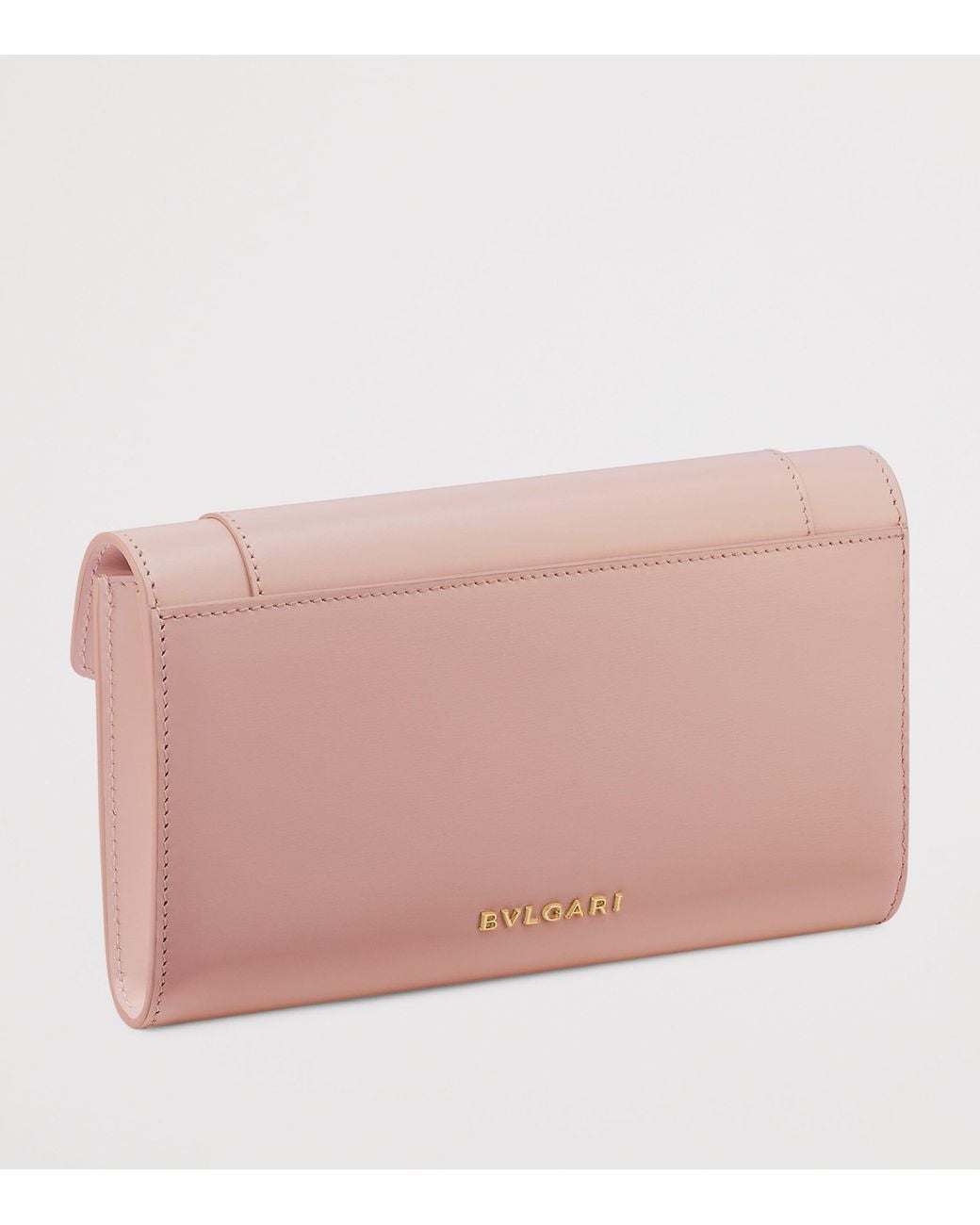 BVLGARI Pink Leather Serpenti Forever Long Wallet