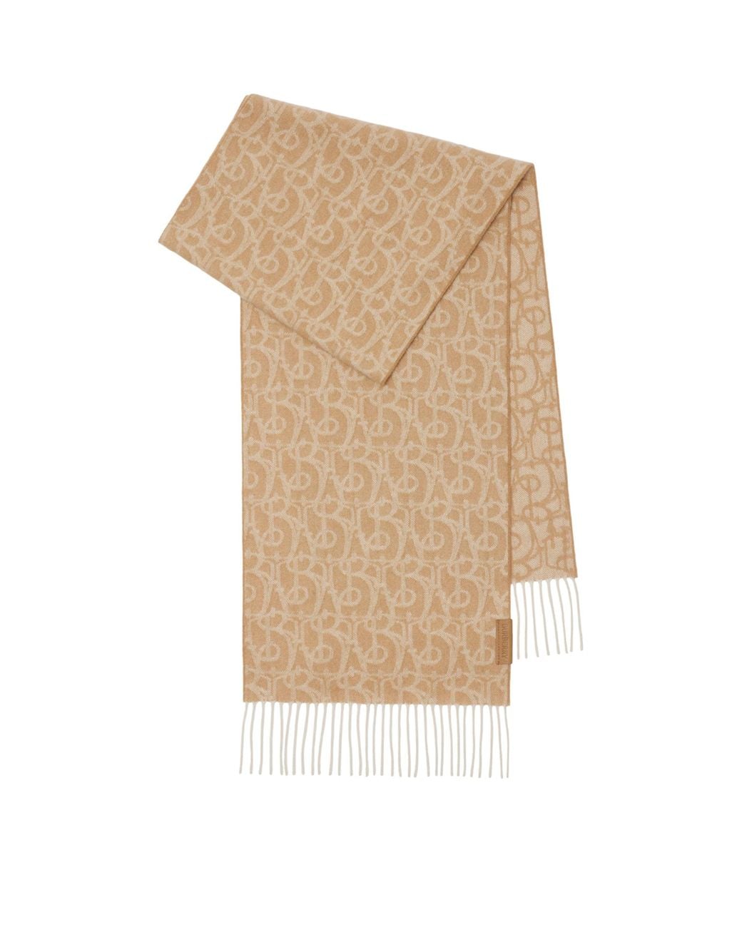 Burberry Natural Cashmere B Charm Scarf