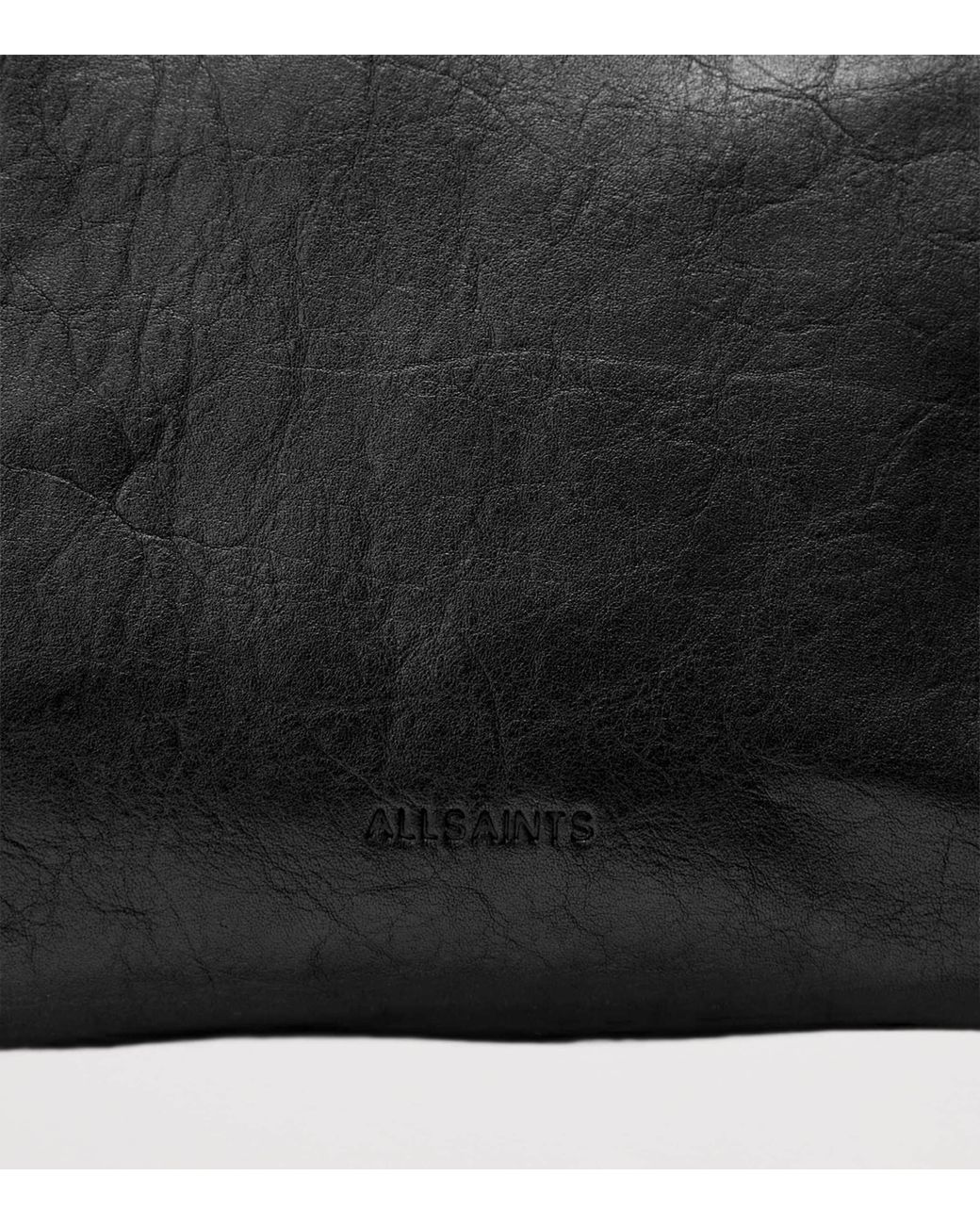 AllSaints Black Leather Siloh Shoulder Bag