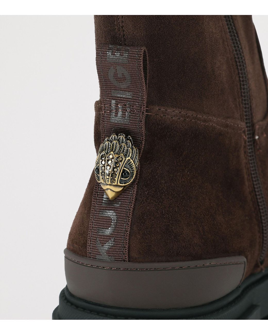 Kurt Geiger Brown Suede Stomp Sock Ankle Boots 50