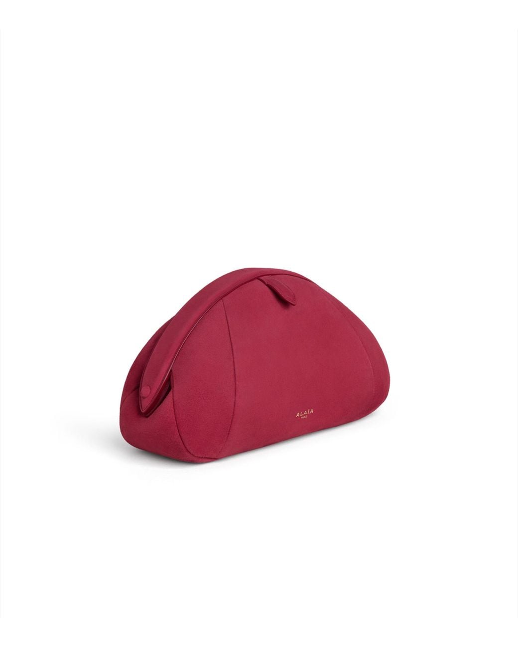 Alaïa Red Small Suede Purse Clutch Bag