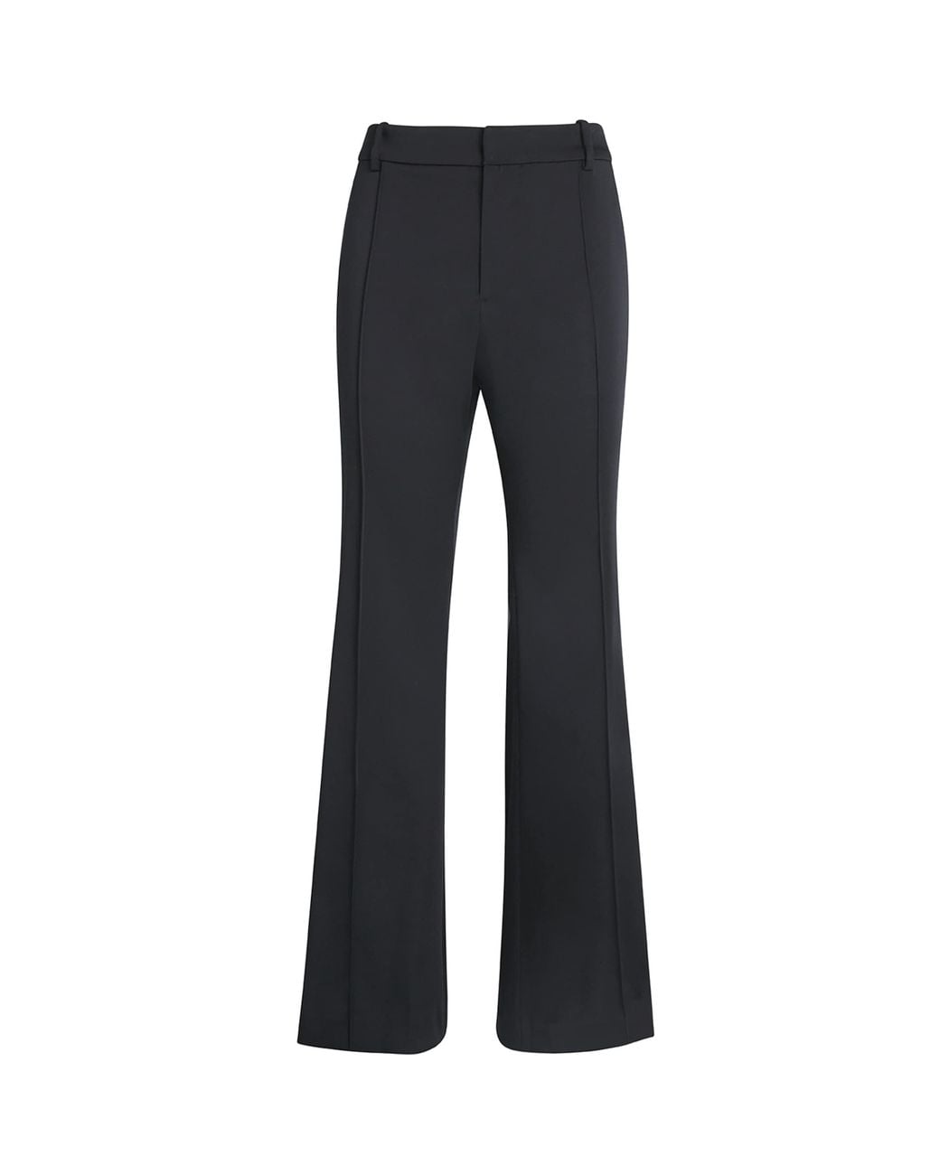 Polo Ralph Lauren Blue Satin Low-Rise Kick-Flare Trousers