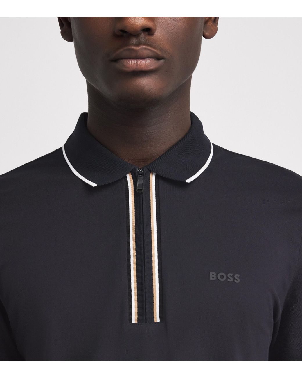 Boss Black Stretch-Cotton Philix Polo Shirt for men